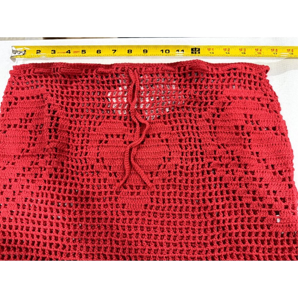 MEMORIAL DAY Women's Red Swim/Cover Up Handmade Skirt 2 - Picture 10 of 10